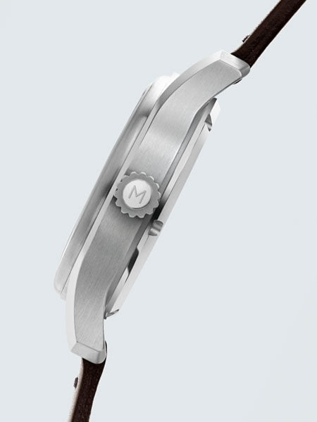 Martenero Ace Automatic Pilot Watch with White Dial, Sapphire Crystal #ACE005
