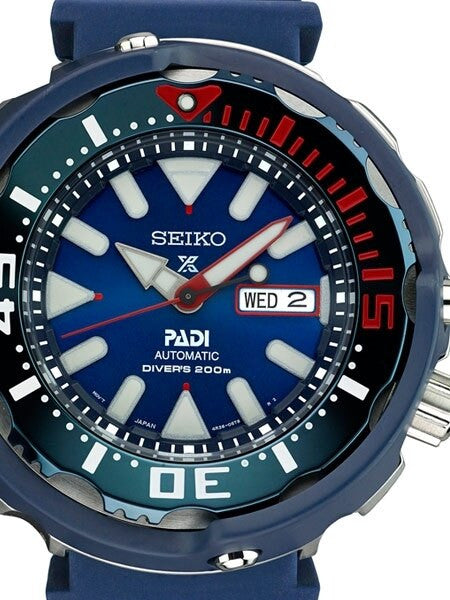 Seiko Prospex 24-Jewel Automatic Special Edition PADI Dive Watch with Case Shroud #SRPA83