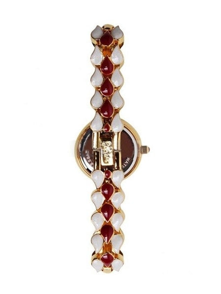 Titan Ladies Raga Jewelry Inspired Gold-Tone Quartz Watch with Bracelet #9747YM01