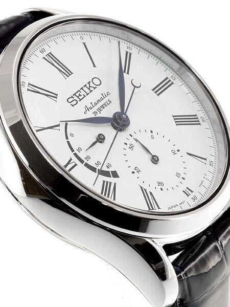 Seiko Presage 29-Jewel Automatic Dress Watch with Power Reserve, and Sapphire Crystal  #SARW011