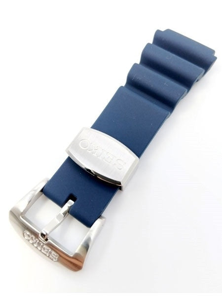 Seiko 22mm Blue Rubber Dive Strap For Samurai and SRPA83 #R02Y012J9