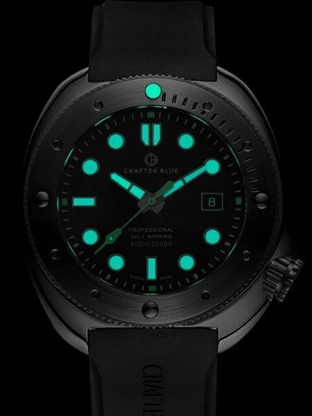 Crafter Blue Swiss Made 600-Meter Hyperion Ocean Diver with Swiss Automatic Movement  #HOSS001B-B-R