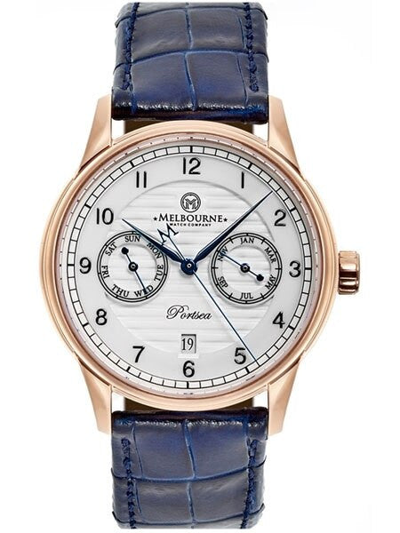 Melbourne Portsea Automatic Calendar Watch with White Dial, Sapphire Crystal #PS.40.A.CAL.04