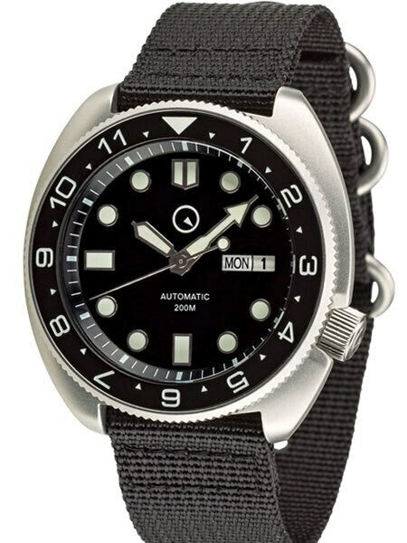 Islander Automatic Dive Watch with AR Double Dome Sapphire Crystal, and Luminous Dual-Time Bezel Insert #ISL-11