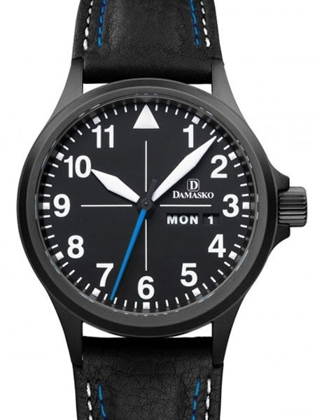 Damasko Swiss ETA Automatic with a 40mm Black PVD Case, Black Dial #DA38BK