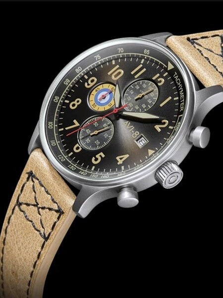 AVI-8 Hawker Hurricane Aviator Chronograph Watch #AV-4011-0J