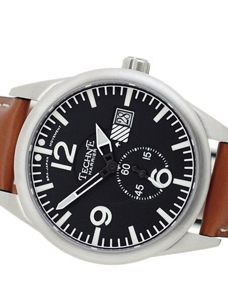 Techne 41mm Harrier Aviator Quartz Watch with Anti-Reflective Sapphire Crystal  #375.053
