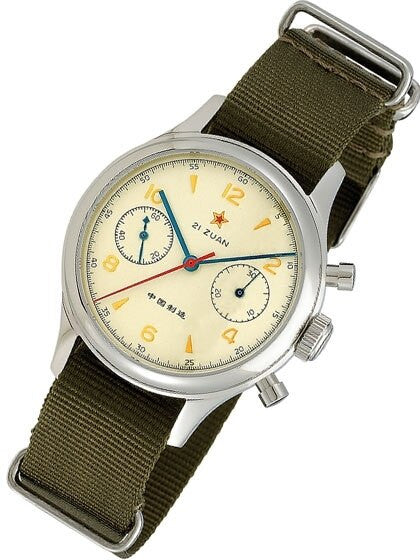 Scratch and Dent - Seagull 1963 Hand Wind Mechanical Chronograph with Sapphire Crystal #6345G-2901 21