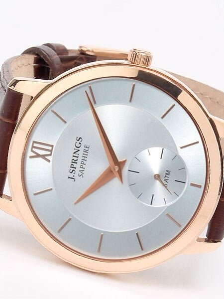 J. Springs Quartz Dress Watch with 40mm Rose Goldtone Case, Sapphire Crystal #BLD016