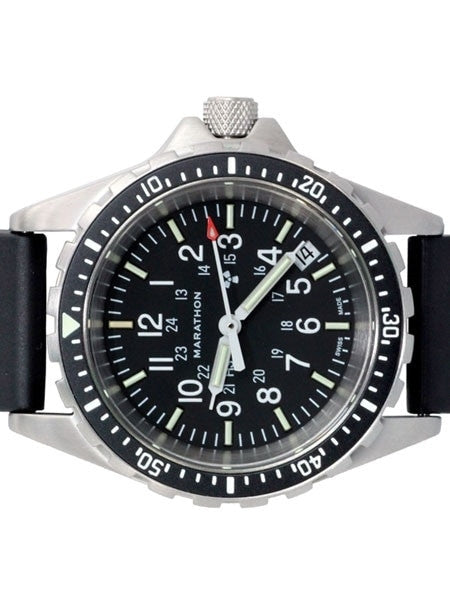 Marathon (Medium) Swiss Made, TSAR Quartz Military Divers Watch with Sapphire Crystal #WW194027 bracelet