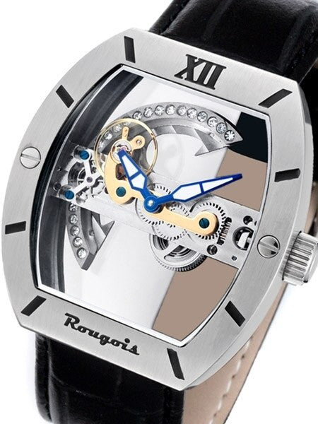 Rougois Bridge Mechanical Automatic Watch w/Blue Hands SK2298M-L
