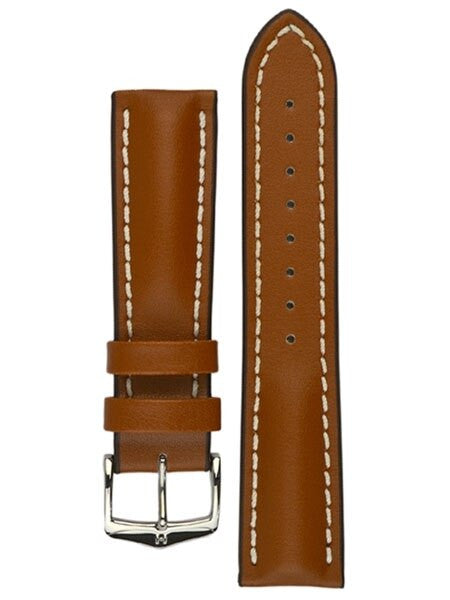 Hirsch Golden Brown Heavy Calf Leather Watch Strap #014750-70