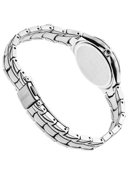 Seiko Women's Solar Dress Watch with 28 Diamonds and Mother of Pearl Dial #SUT371