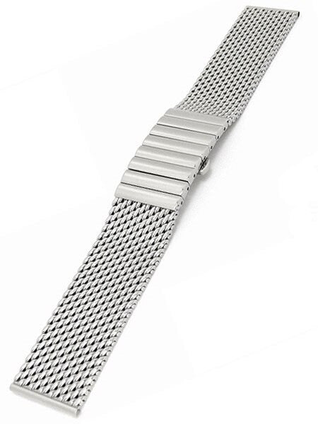 STAIB Polished Mesh Bracelet #STEEL-2792-1340PBL-P (Straight End, 22mm)