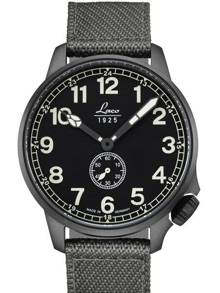 Scratch and Dent - Laco JU-52 Type C Dial Automatic Pilot Watch with PVD Case and Sapphire Crystal #861908