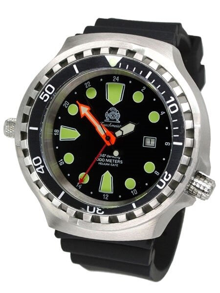 Tauchmeister T0309 XXL 1000-Meter, automatic diver watch with rubber strap