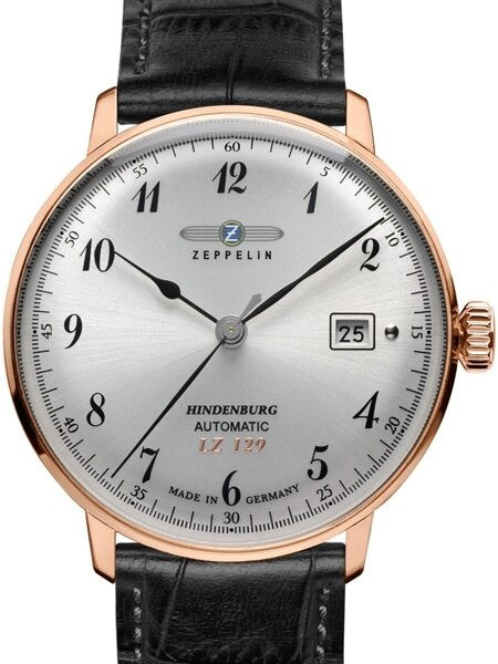 Graf Zeppelin LZ129 Hindenburg Series II Automatic Dress Watch with Rose Goldtone Case #7068-1
