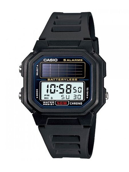 AL-190W カシオ ソーラーデジタル バッテリーレスブラック 腕時計 Casio Solar-Light Powered Digital Watch with Alarm and Stopwatch
