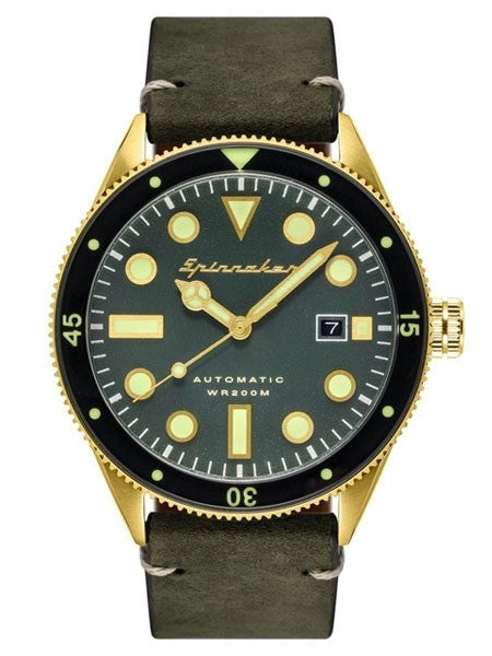 Spinnaker Cahill Automatic Dive Watch with 43mm Goldtone Case #SP-5033-05