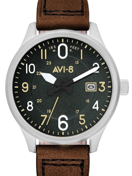 AVI-8 Hawker Hurricane Aviator Watch with Altimeter Style Dial #AV-4053-0B