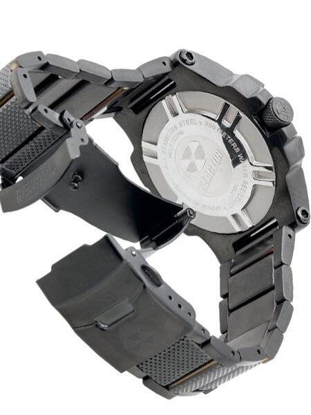 Reactor Meltdown Watch with SuperLuminova Illumination, Black Nitrided Stainless Steel Case and Bracelet #72501