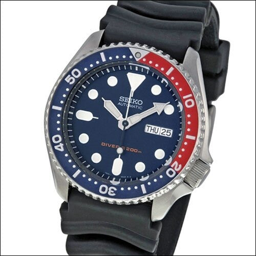 Scratch and Dent - Seiko Automatic Dive Watch with Offset Crown and Rubber Dive Strap #SKX009K1 3