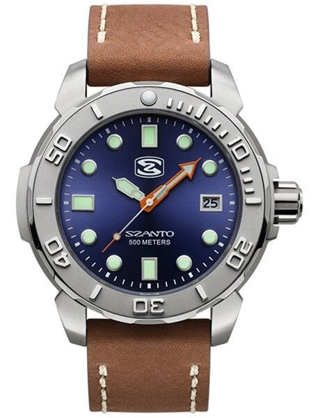 Szanto 47mm Stainless Steel, 500 Meter Quartz Dive Watch #5103