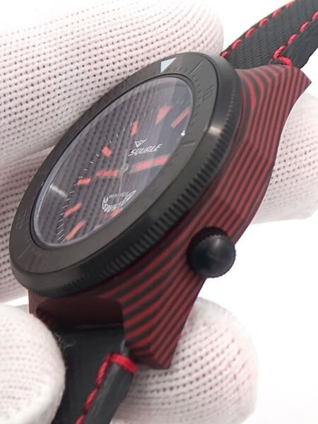 Squale 600 Meter Swiss Made Automatic Dive Watch with 42mm Carbon Fiber Case  #T183R