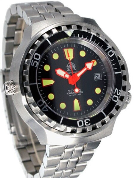 Tauchmeister Automatic, 1000m Dive Watch with Helium Release Valve and Sapphire Crystal #T0079M