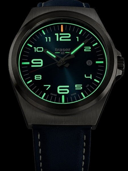 Traser P59 Essential M Blue Dial Watch w/Trigalight + SuperLuminova #108214