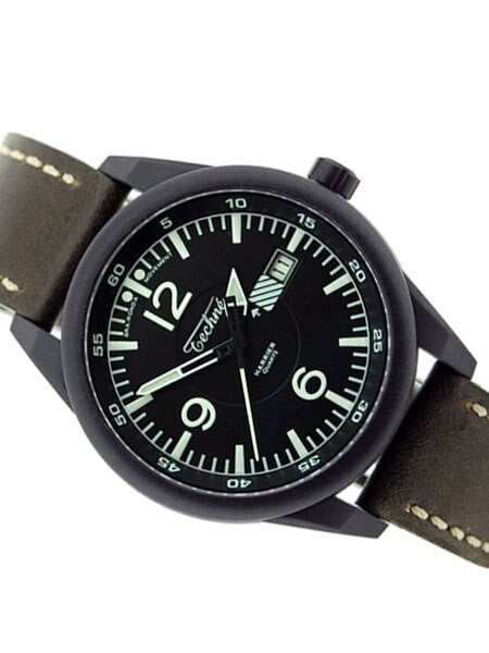 Techne Harrier Aviator Quartz Watch with 41.5mm Carbon Reinforced Polymer Case #367.172