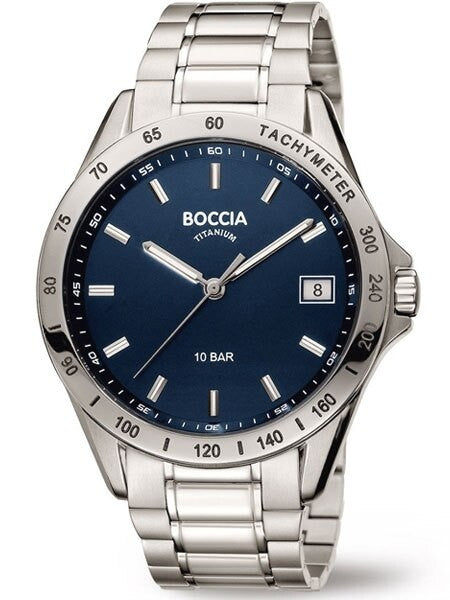 Boccia Mens Quartz Sport Watch with 42mm Titanium Case #3597-01