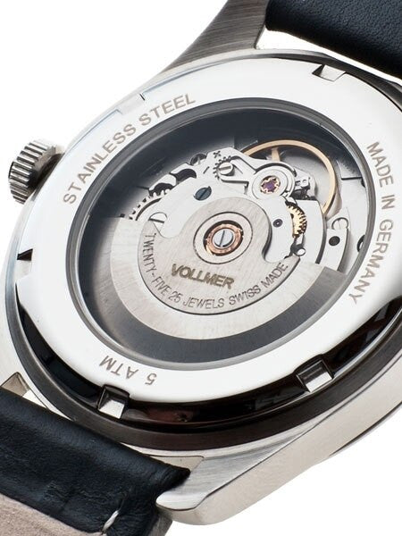 Vollmer V6 Baron Swiss ETA Automatic Aviator Officer Watch with Sapphire Crystal