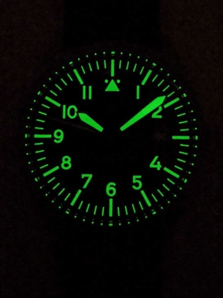 Islander Aviator Automatic Watch with Leather Strap and an Anti-Reflective Sapphire Crystal #ISL-45