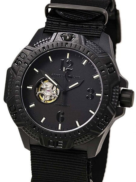 Armourlite Automatic Watch with Tritium Illumination, 47mm Polycarbonate Case and Military Strap #AL1204