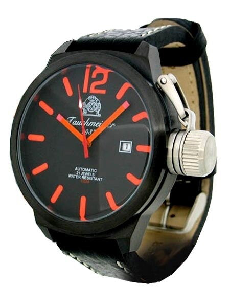 Tauchmeister T0179 XL 47mm Miyota Automatic Black Military Stealth Dive Watch