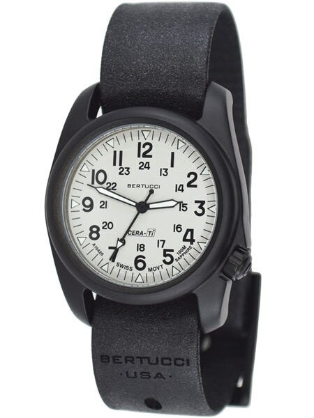 Bertucci A-2CT Cera-Tiâ¢ Ceramic Coated Titanium Field Watch with Swiss Quartz Movement #12137