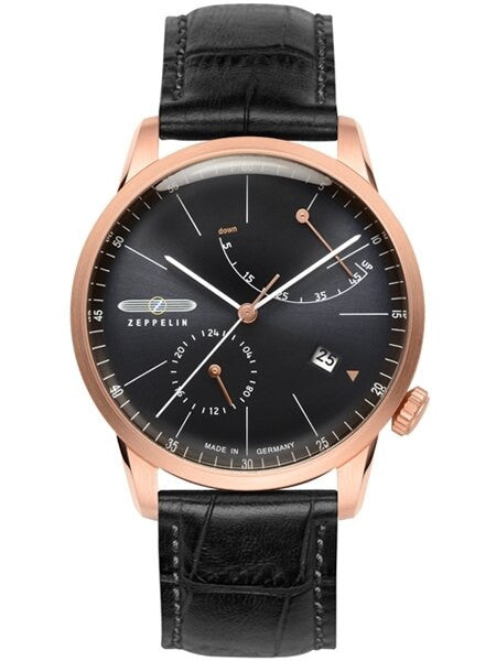 Graf Zeppelin LZ129 Flatline Automatic Watch with Power Reserve #7368-2