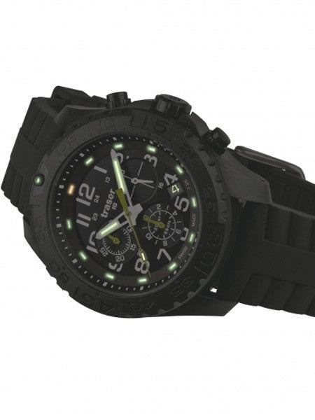 Traser Outdoor Pioneer Chronograph with Tritium Illumination and Rotating Black Bezel #102912