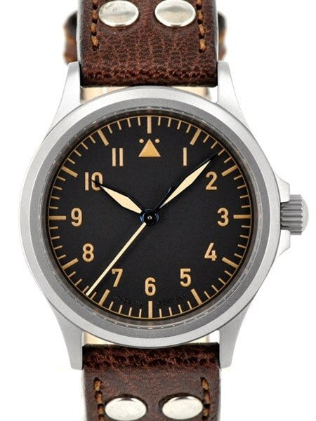 DIEVAS German Made Vintage Flieger Watch with Sapphire Crystal and a 39mm, 6Steel Case