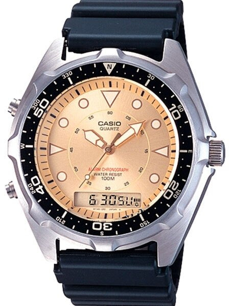 Casio Analog-Digital Dual Time Watch with Alarm and Stopwatch #AMW-320R-9AV