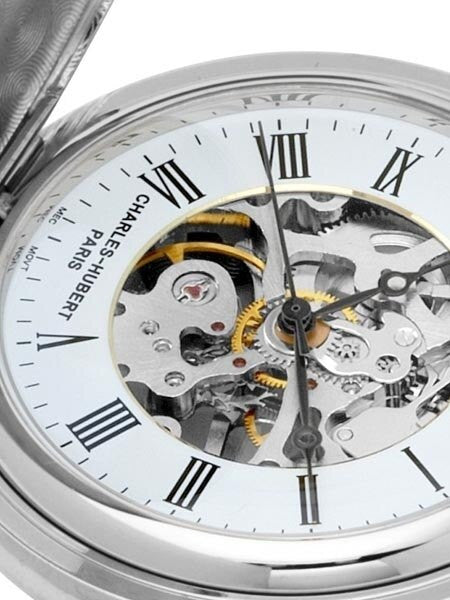 Charles-Hubert 17-Jewel Mechanical Hand Wind Pocket Watch #3527-W