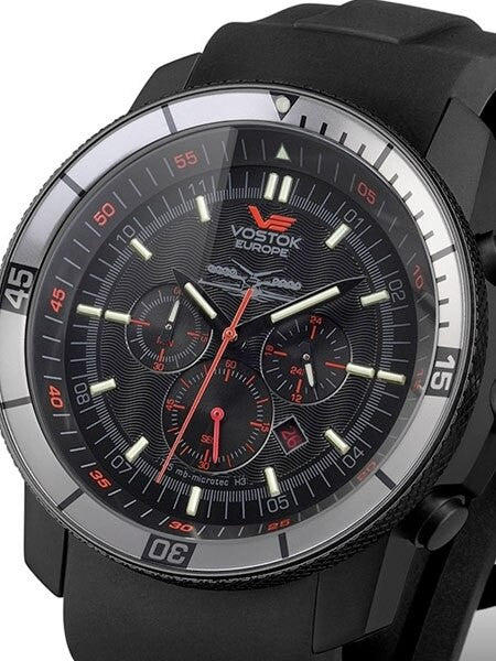 Vostok-Europe Ekranoplan Caspian Sea Monster Tritium Tube Chronograph #5464136