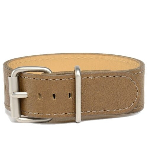 Bertucci Olive Brown Montanaro Survival Leather Strap with Stainless Steel Buckle #9M