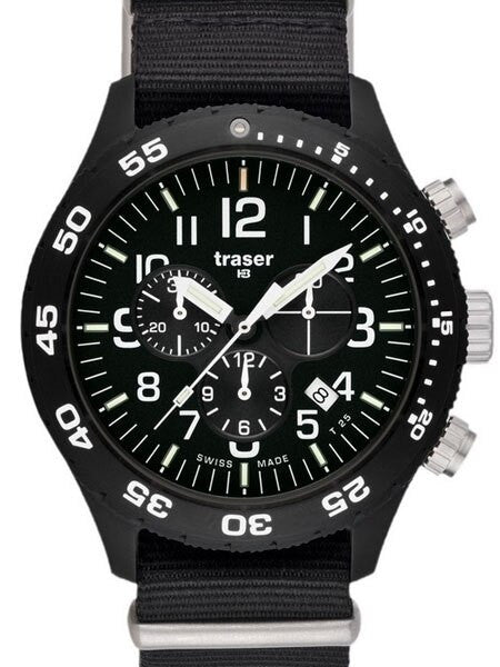 Islander Traser Officer Pro Chronograph with Tritium Illumination and 12-Hour Totalizer #102355, photo 1 of 6