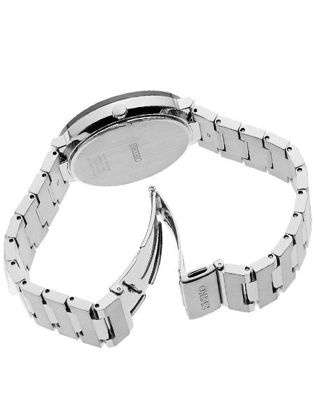Seiko Sleek Solar Watch with 40mm Stainless Steel Case #SNE479