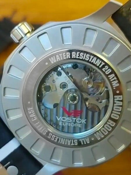 Vostok-Europe Radio Room, 32-Jewel Automatic Watch with White-Red Dial #595A532