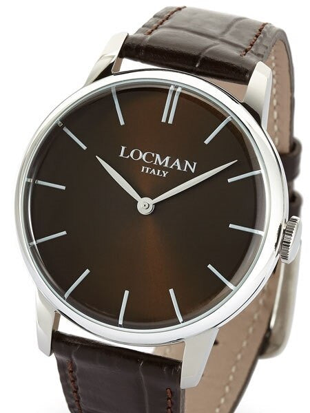 Locman 1960's Collection Elegant Quartz Dress Watch with 41mm Case #0251V04-00BNNKPT