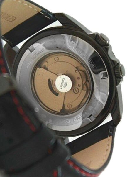 Orient Apex 21-Jewel Automatic Sport Watch with 24-Hour Sub-Dial, Black PVD Case #ET0Q001B