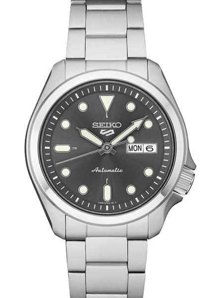 Seiko 5 Sports 24-Jewel Automatic Watch with Grey Dial and SS Bracelet #SRPE51